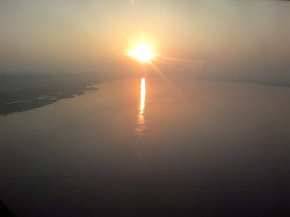 The beautiful sunrise